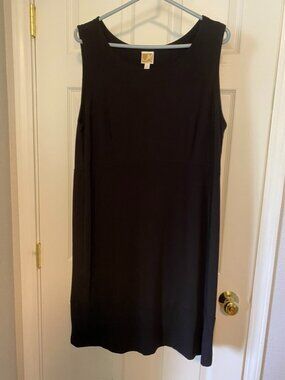 JM Collection Black Sleeveless Dress 1X $18